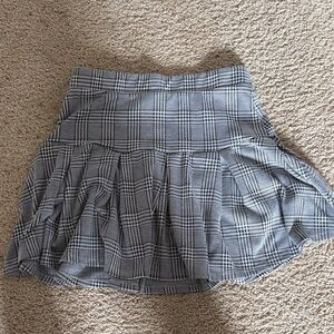 Elegant Plaid Skater Skirt